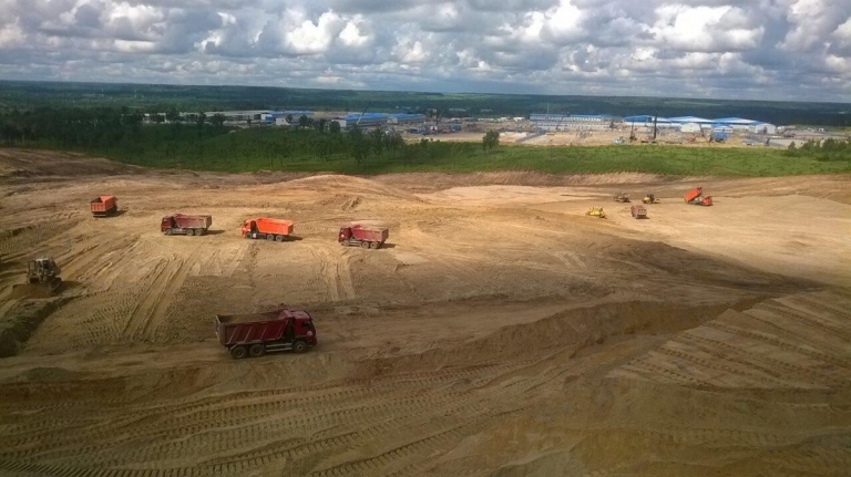 работы по строительству площадок под объекты Амурского газоперерабатывающего завода