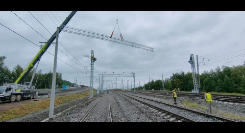 В транзитном парке «Д» уложены 8 приемоотправочных путей